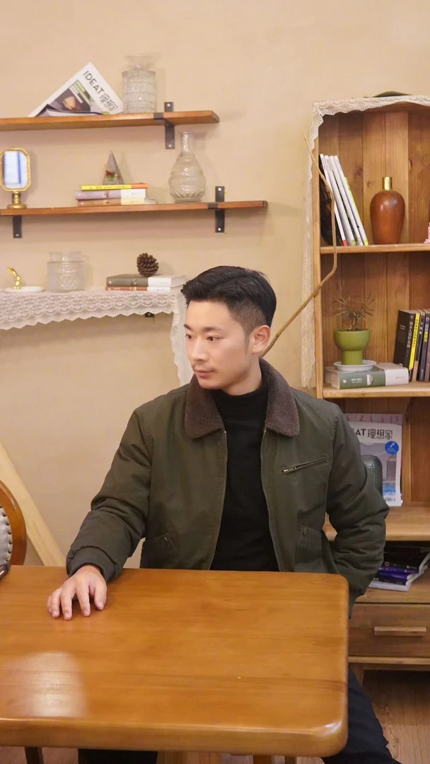 冬季新款真绵羊毛内里加密男士棉服保暖羊毛飞行员夹克棉衣CA626