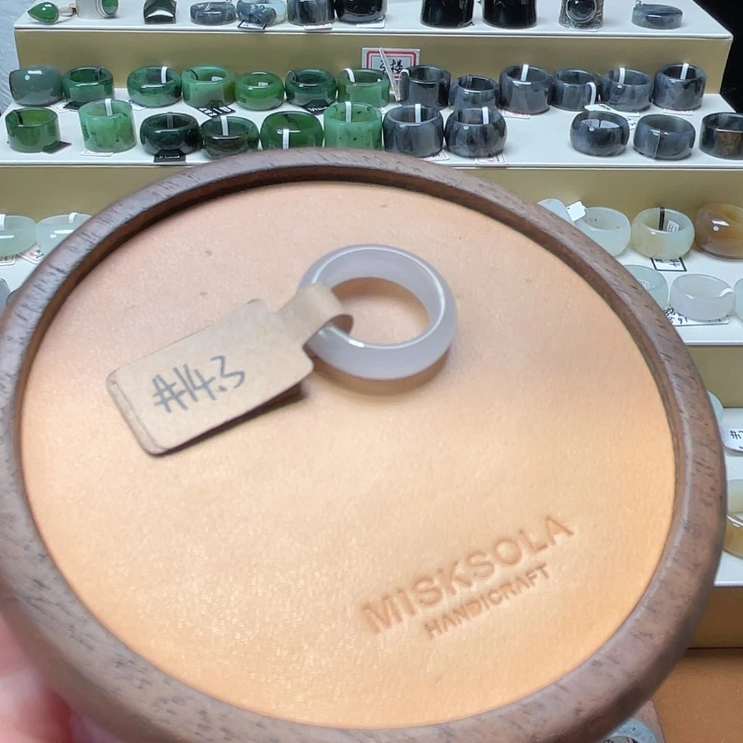 和田玉戒指未镶嵌玛*珍专拍5-14.3