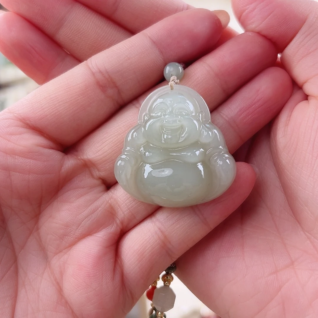和田玉未镶嵌吊坠(赠链)心****丶