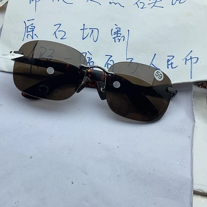 水晶眼镜未镶嵌无框眼镜