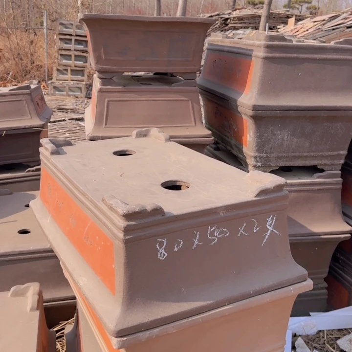 红陶长方形花盆8050