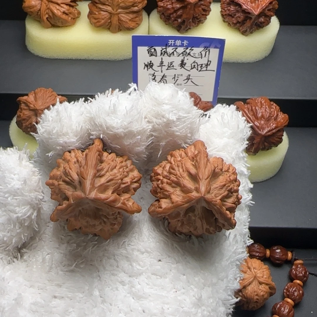 文玩核桃把件葫芦全品官帽39