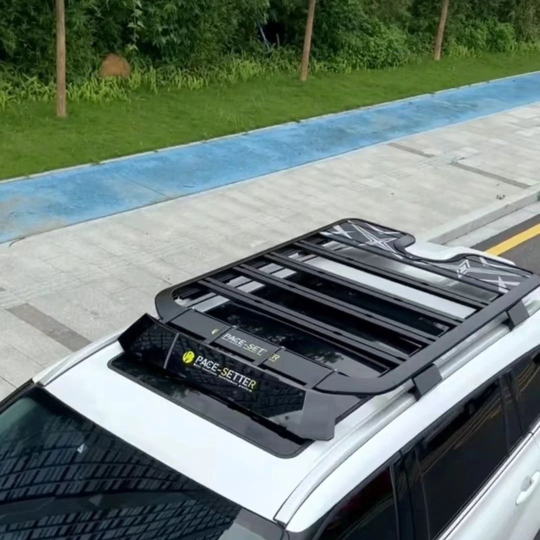 汉兰达铝合金平台折叠侧爬梯半自动小书包