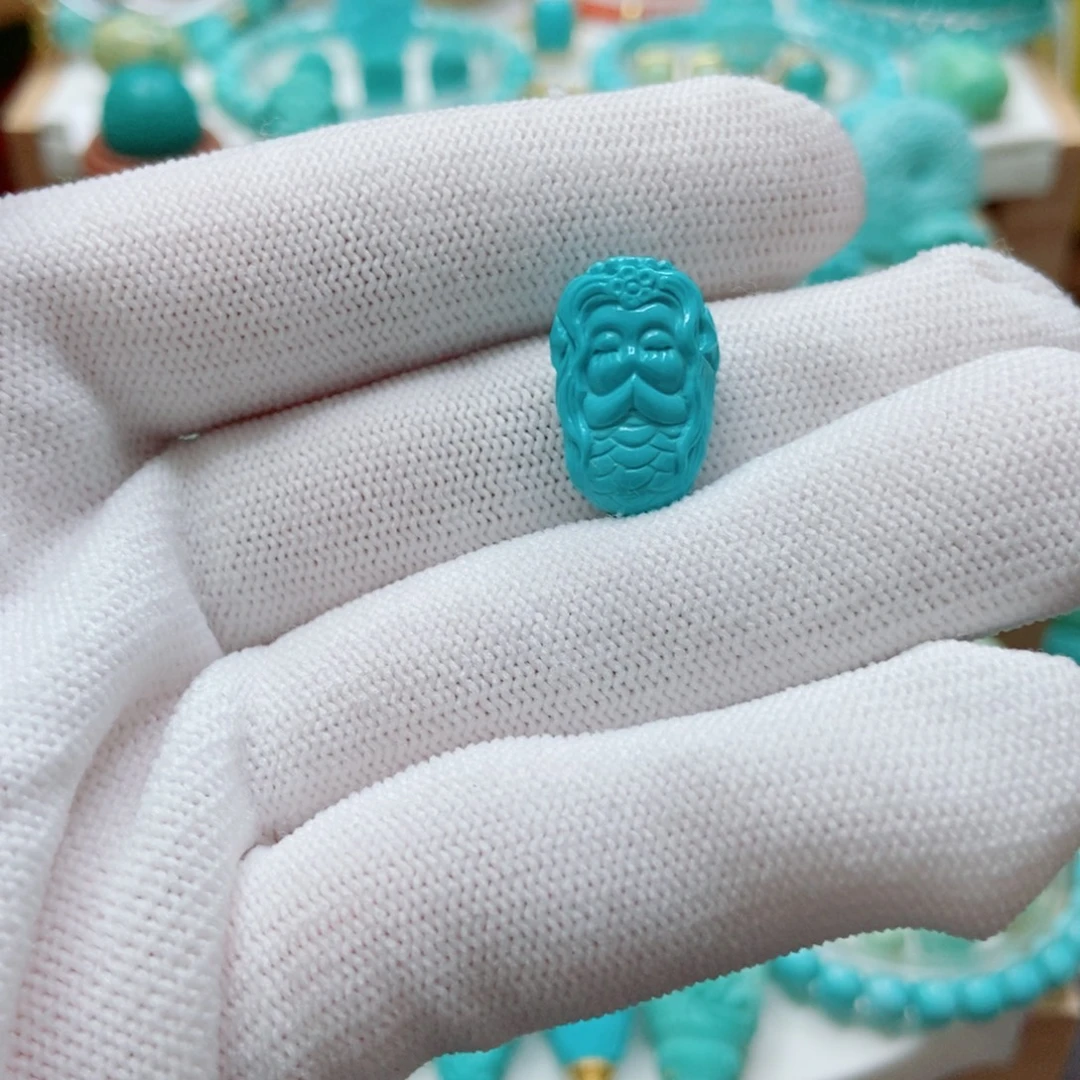 绿松石未镶嵌美人鱼