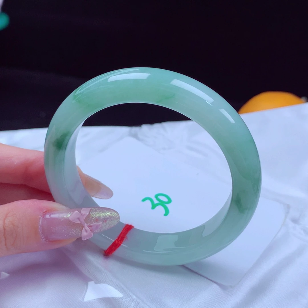 未镶嵌手镯翡翠天然缅甸翡翠A货手镯 30号