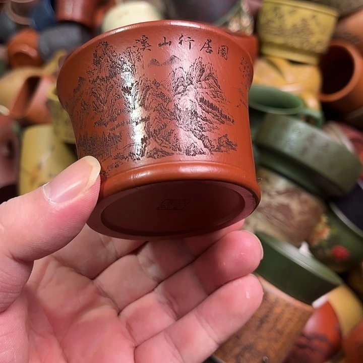 紫砂茶杯全手工紫砂主人杯