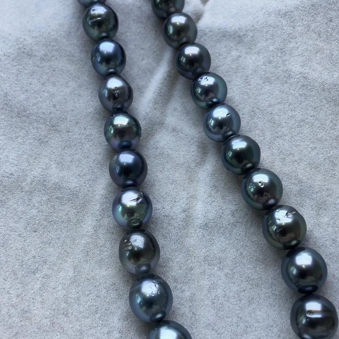 海水珍珠银S925镶嵌颈饰