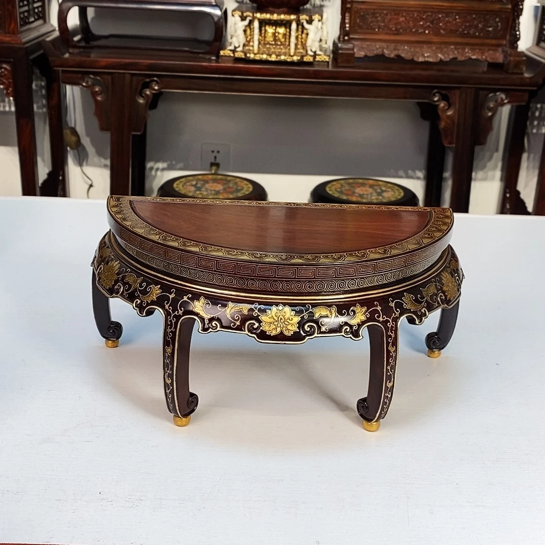 紫檀木类成套家具缘**空小叶紫檀底座