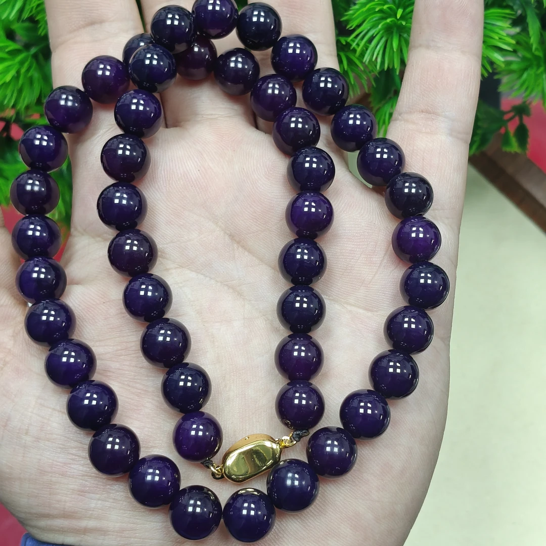 紫龙醇玉石玛瑙项链