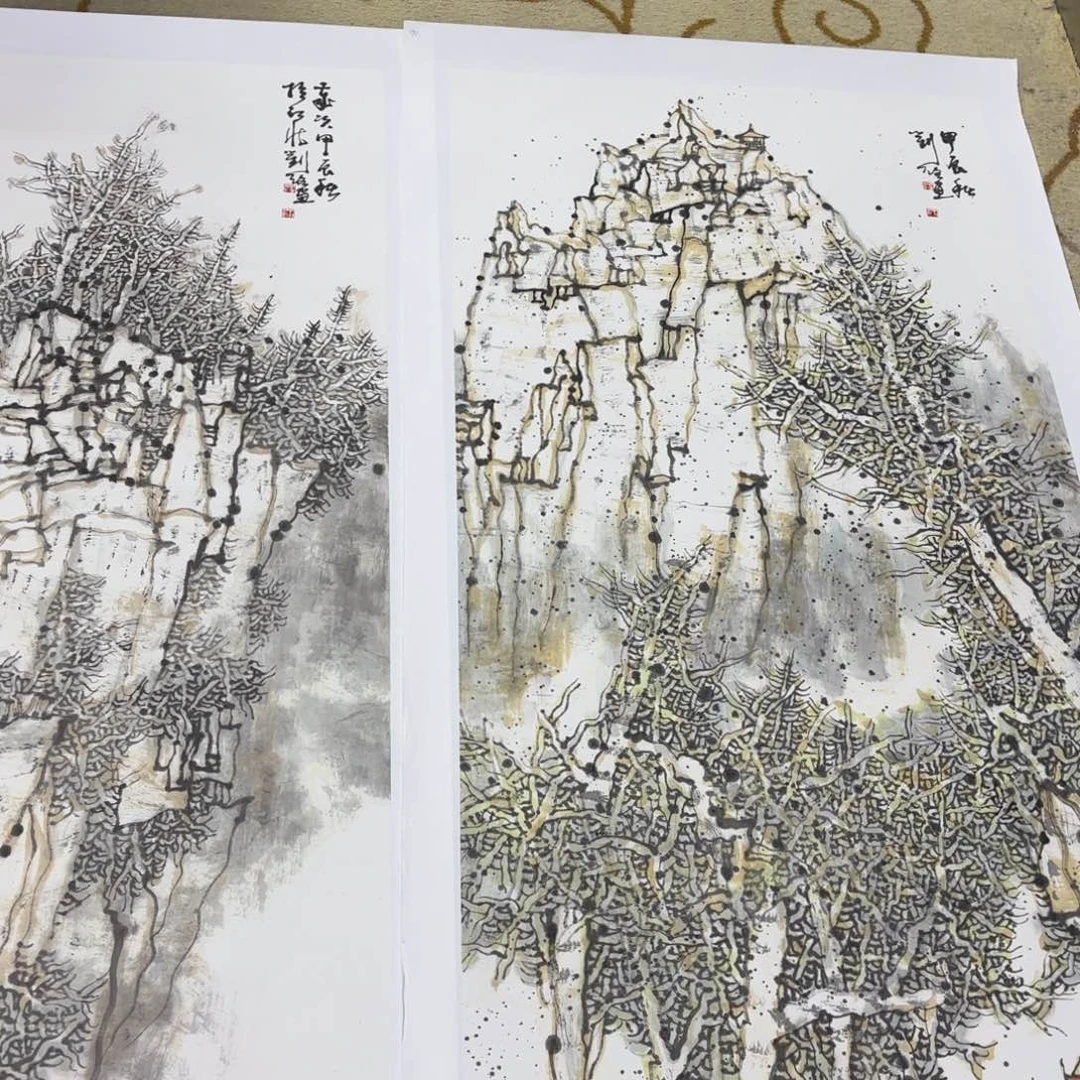 国画临**林刘璐四尺李欣主播