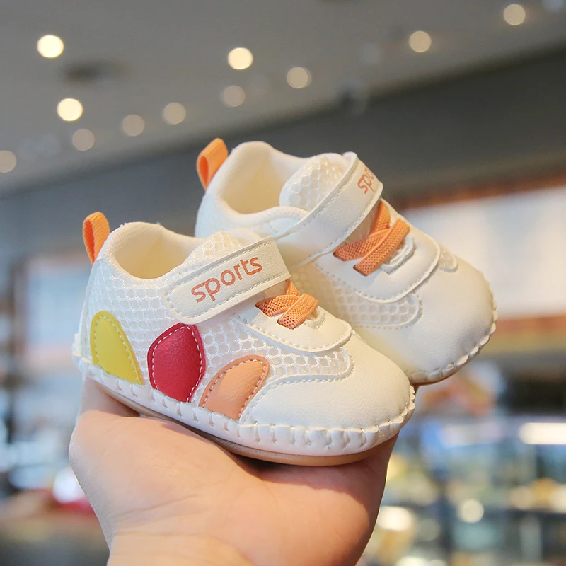 春秋季新款0一1岁宝宝软底学步鞋小童透气网面鞋婴幼儿童鞋不掉