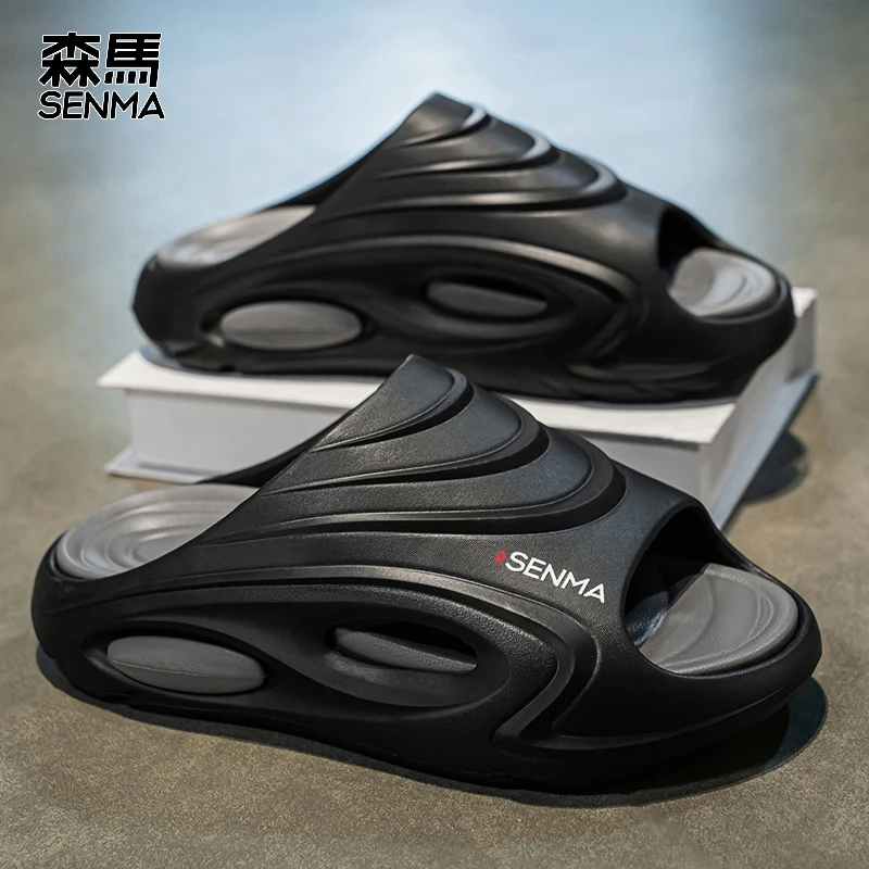 森马男鞋夏季潮流百搭轻便一字拖户外透气厚底增高防滑休闲凉拖鞋