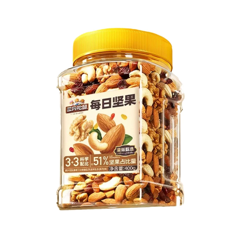 三只松鼠罐装坚果每日坚果400g