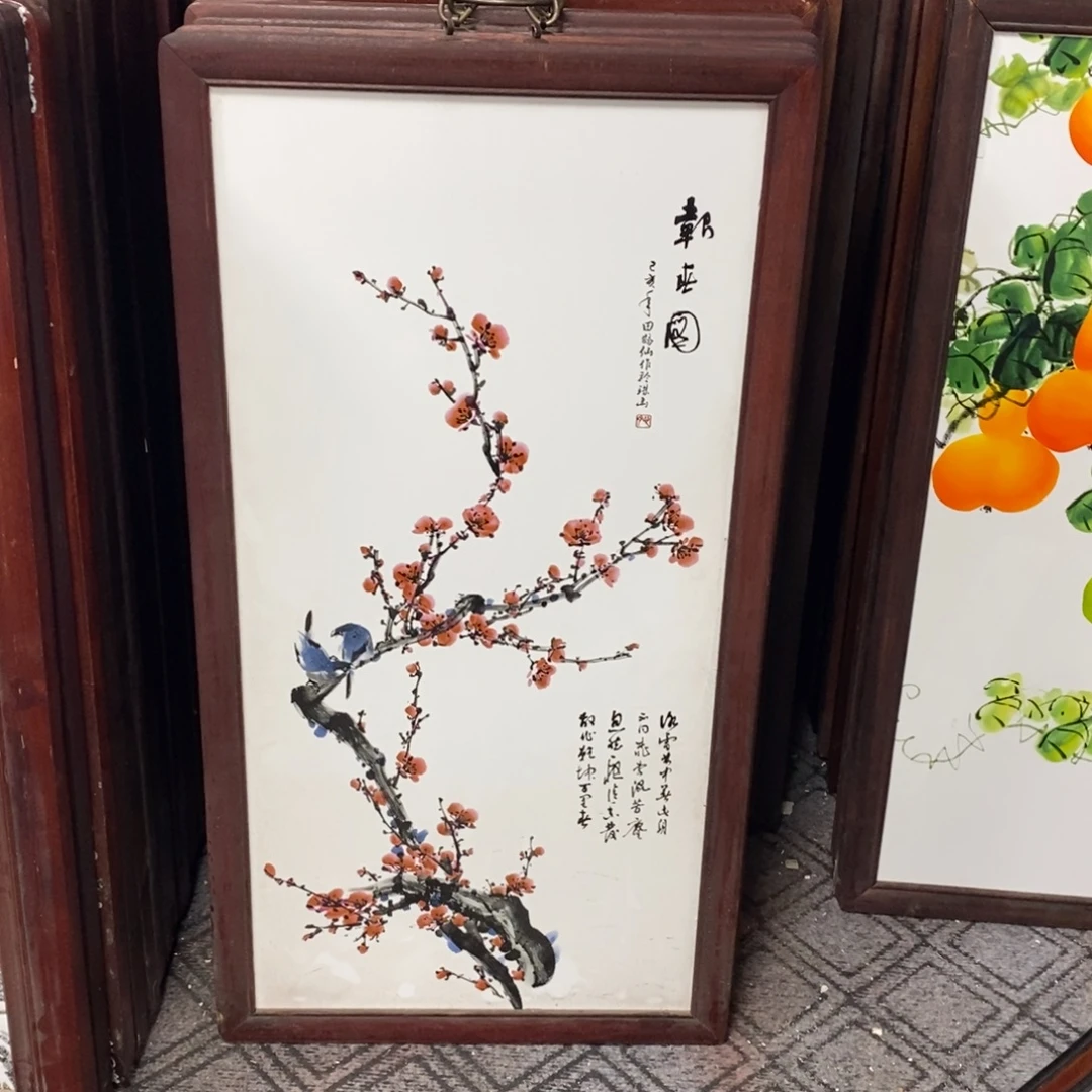 瓷86*46 景德镇瓷板画柴窑烧制