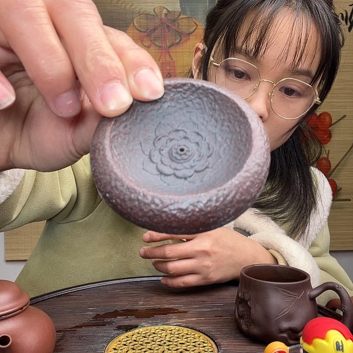 紫砂茶杯原矿紫砂杯