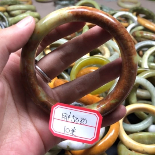 未镶嵌蛇纹石玉手镯用****7