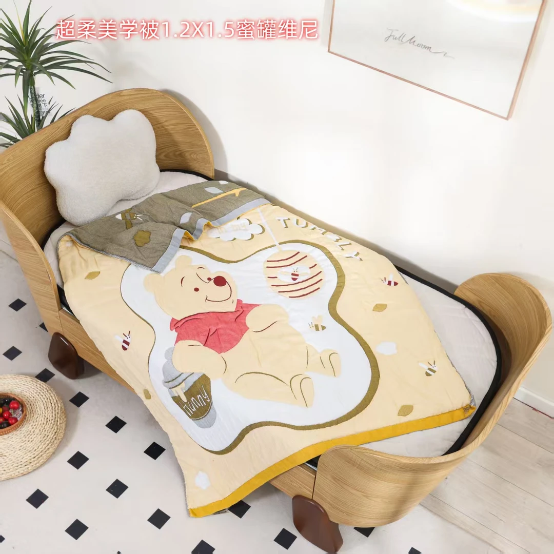 【蜜罐维尼】120/150cm多层轻奢亲肤纱布加厚柔软冬被泡芙被