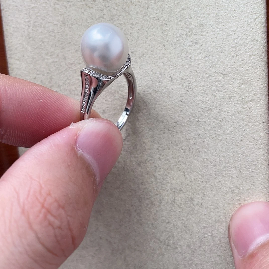 海水珍珠吊坠(不含链)银S925镶嵌