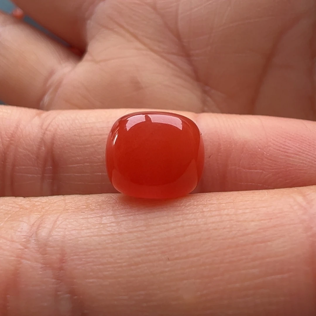快***強南红玛瑙未镶嵌老型9.8x8.4