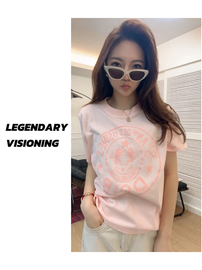 【LEGENDARY】狮子王Vintage柔软亲肤舒适撞色美式短袖HX01DX1004