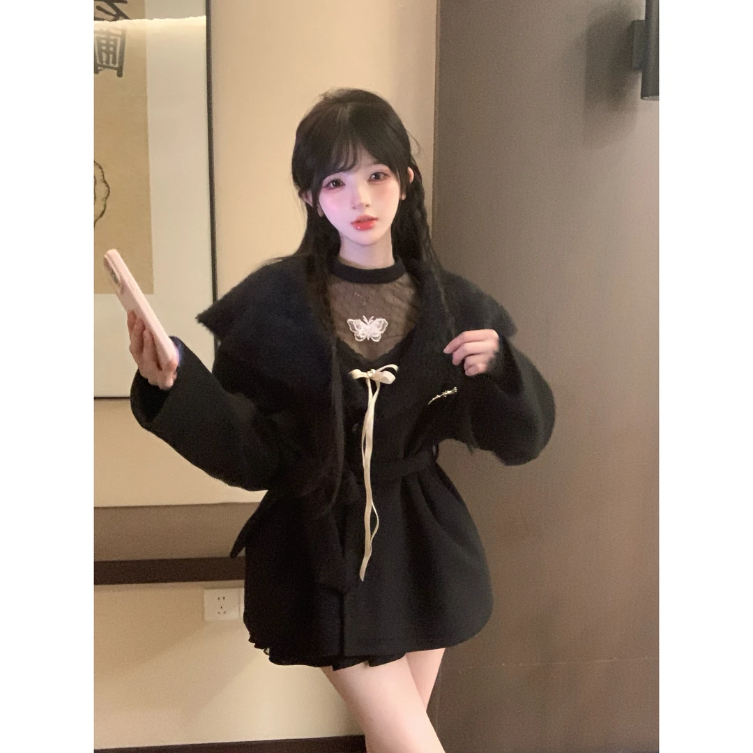 瑞茜·威瑟斯 千金缔造者 秋冬千金风宽松毛呢外套R6995-1H