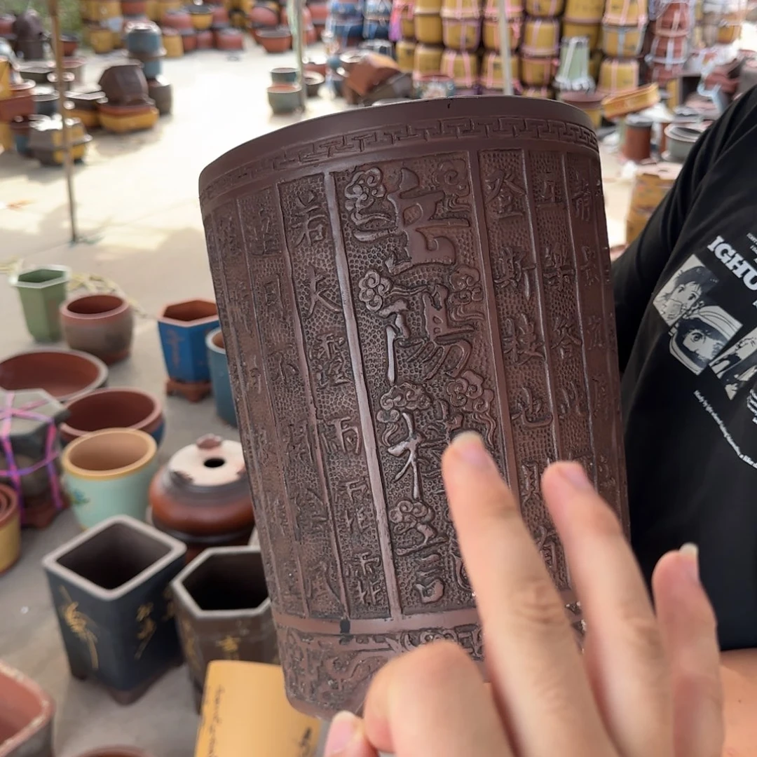 紫砂花盆口径30.36口径