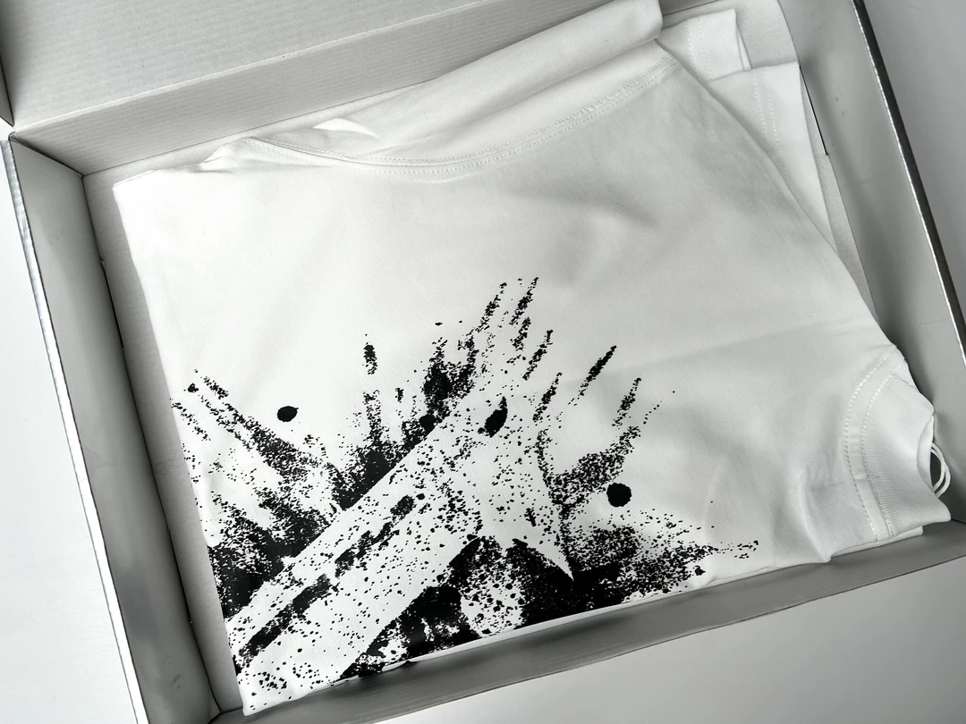 【泼墨驴家大标】潮牌夏天时尚圆领休闲短袖J1002