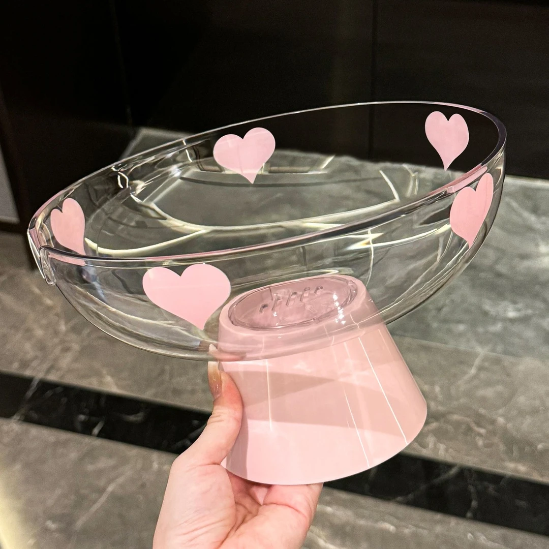 水果盘客厅茶几果盘家用沥水盆高颜值厨房洗菜篮创意零食盘干果盘