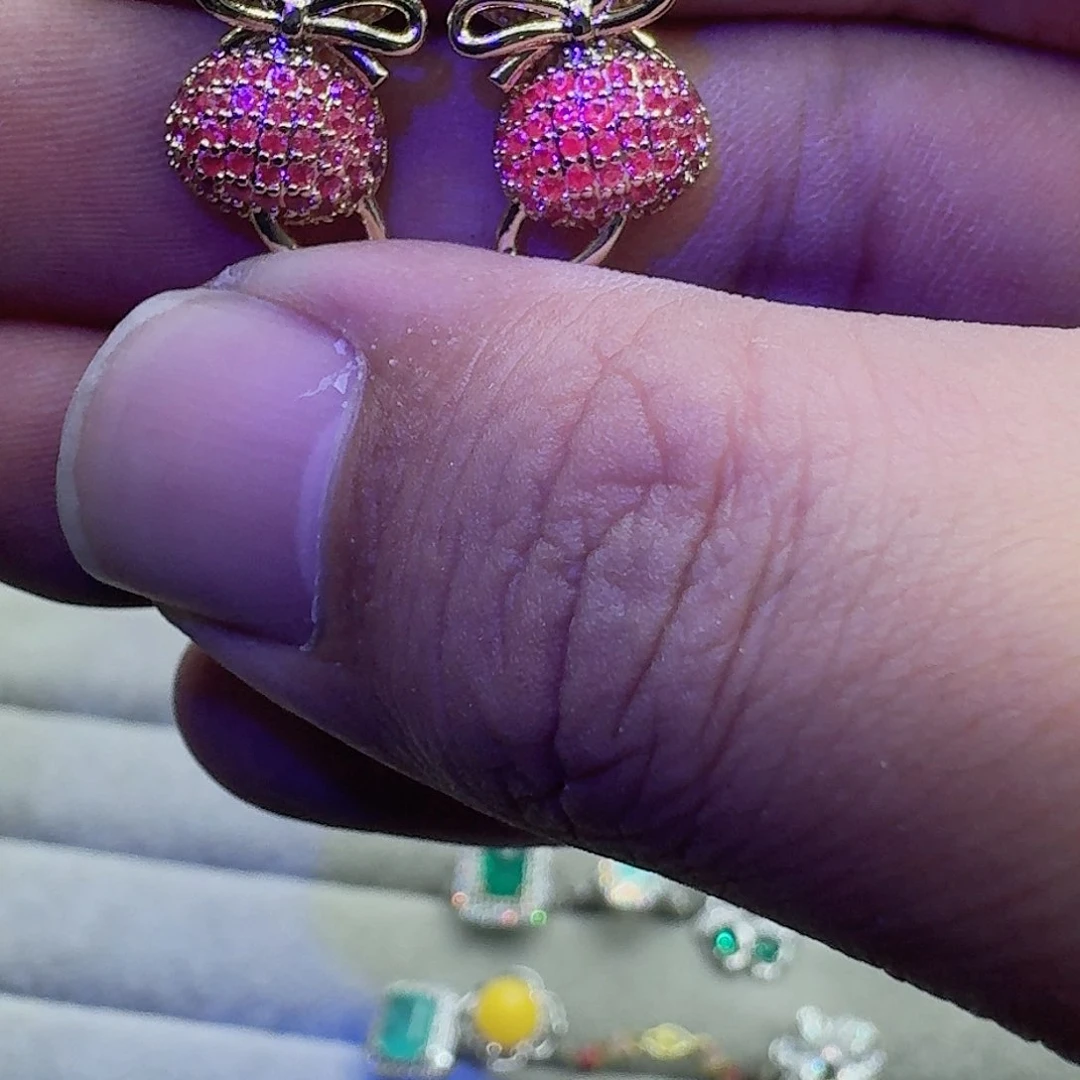 绿水晶戒指银S925镶嵌乳****店