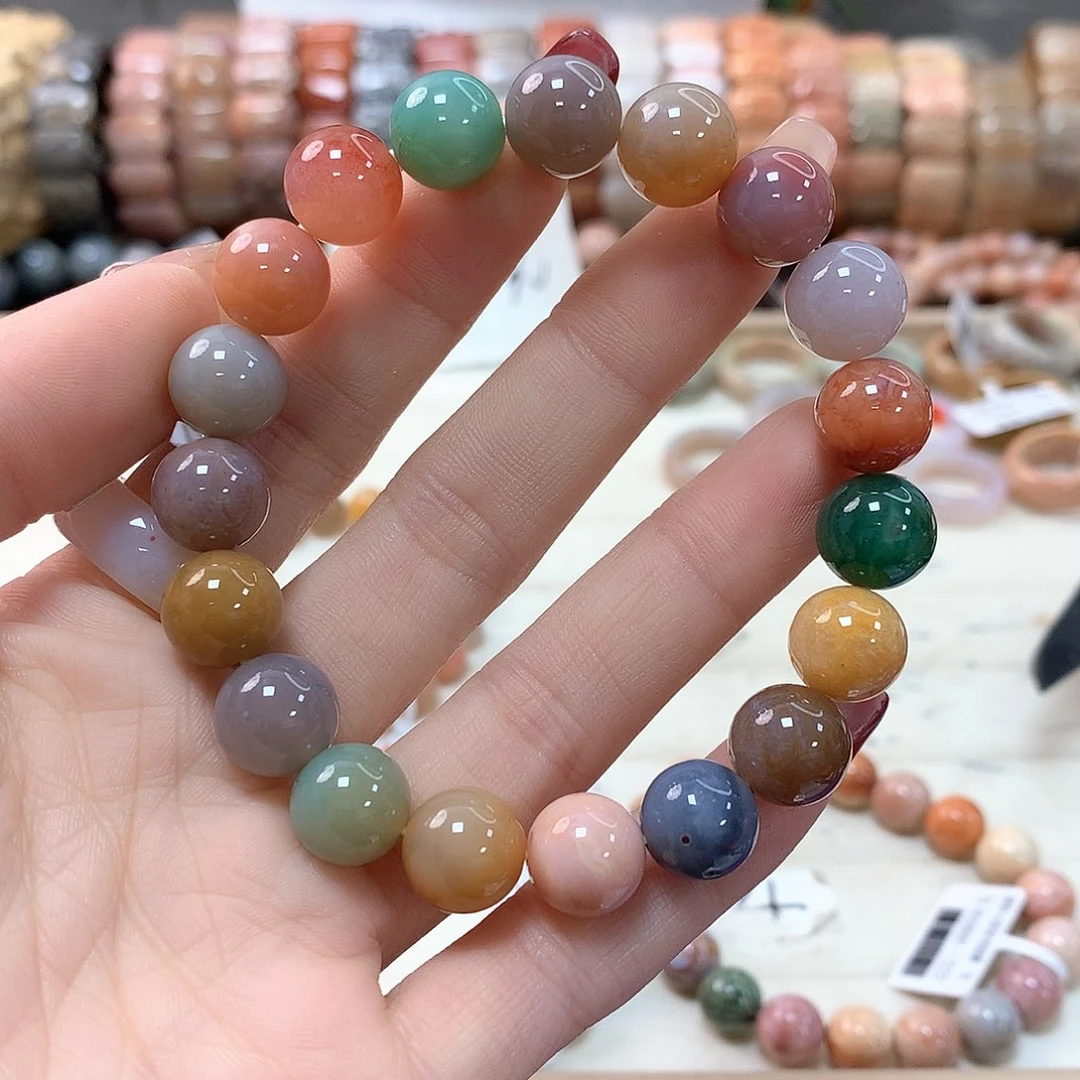 硅化珊瑚（珊瑚玉）手链未镶嵌芷**兰193