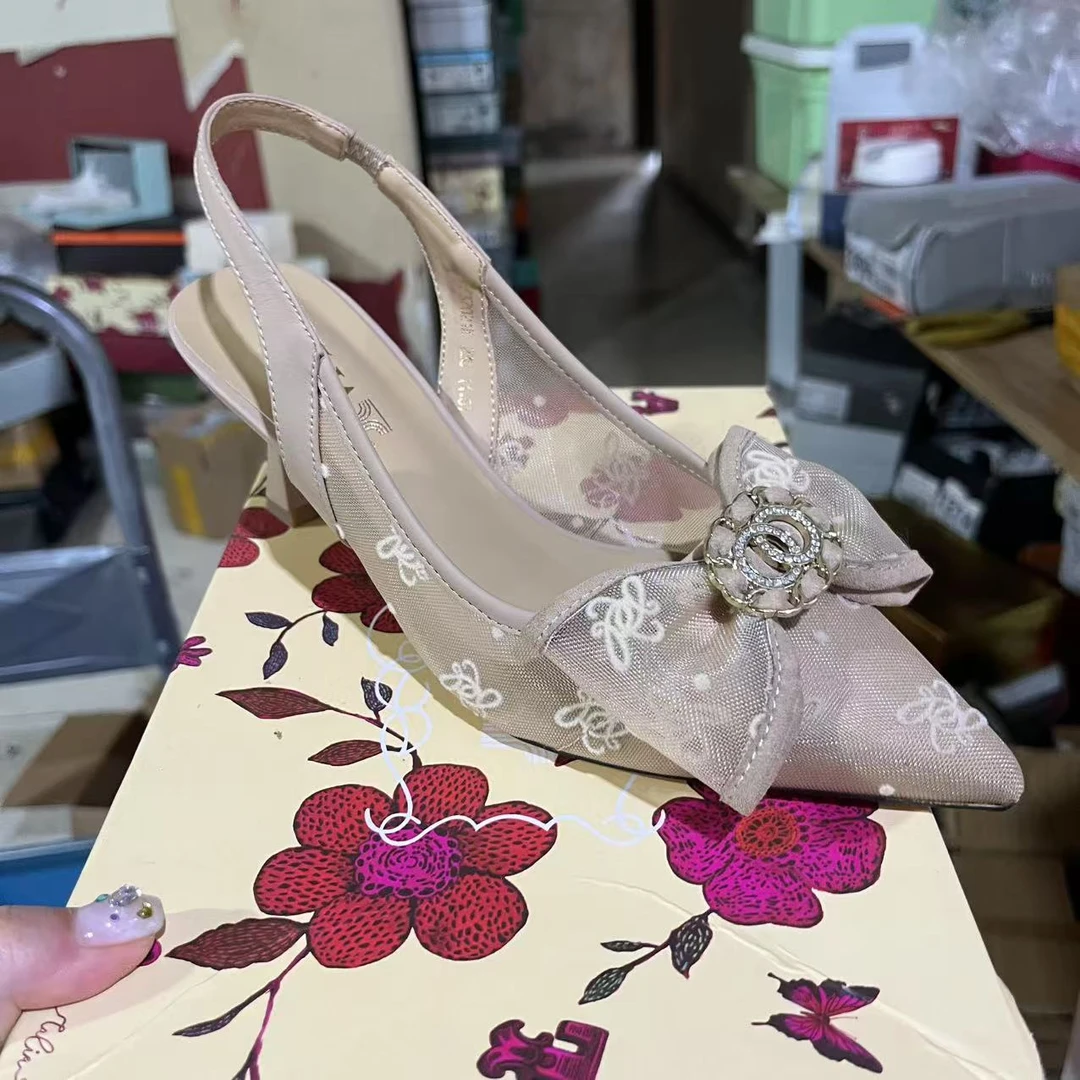 B-476 新款尖头  网纱单鞋93737021K