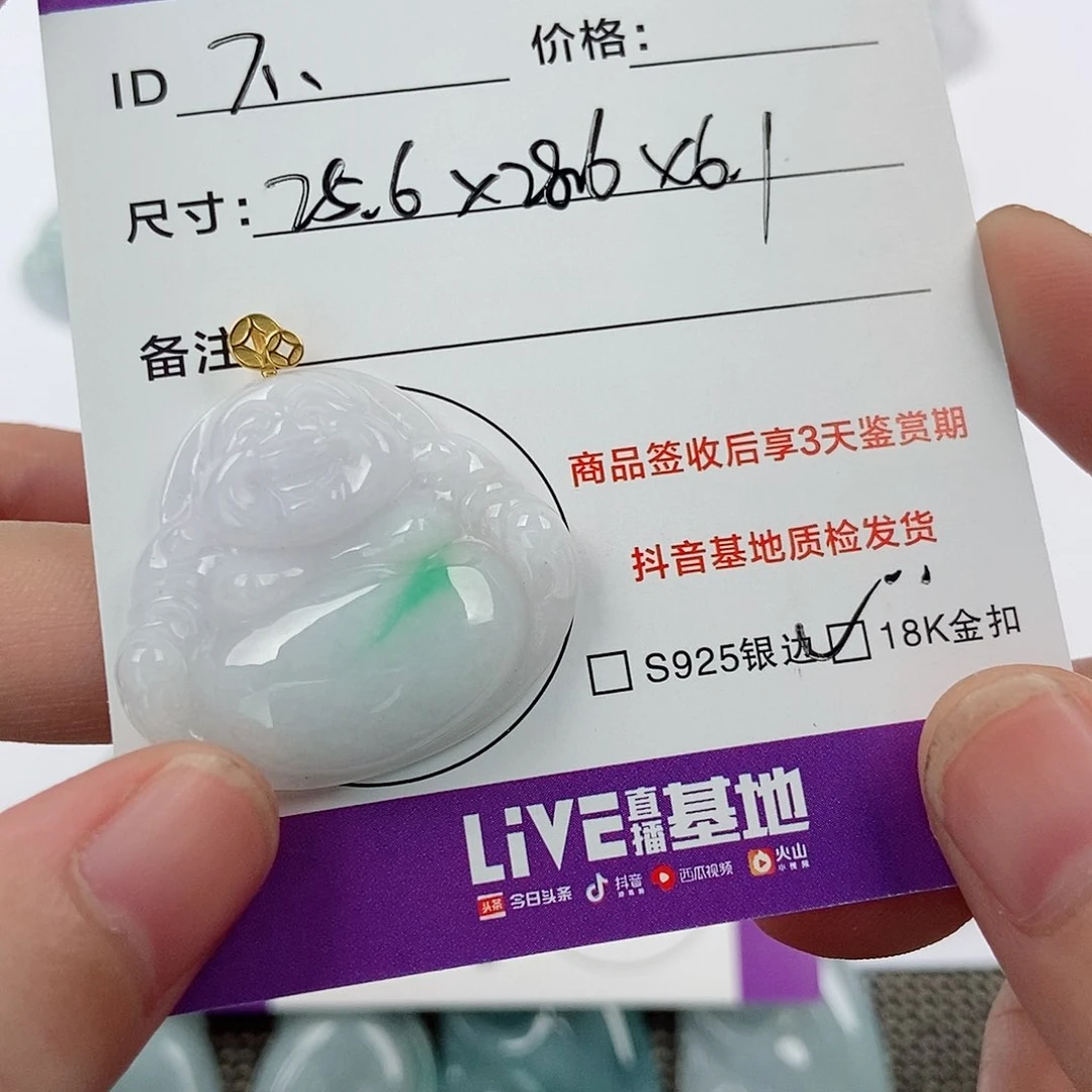 颈饰未镶嵌翡翠不****倒翡翠