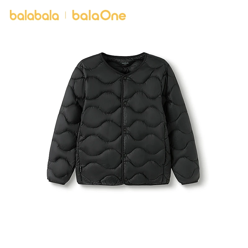 巴拉巴拉balaone童装儿童轻薄羽绒服男女童冬季2025新款三防外套