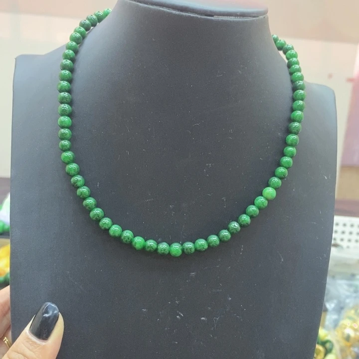 翡翠未镶嵌颈饰项链48