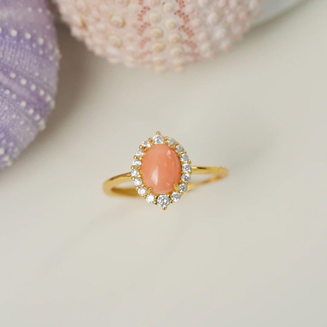 【央博玉专属】莫莫珊瑚戒指-G8069ZW-多样性发一