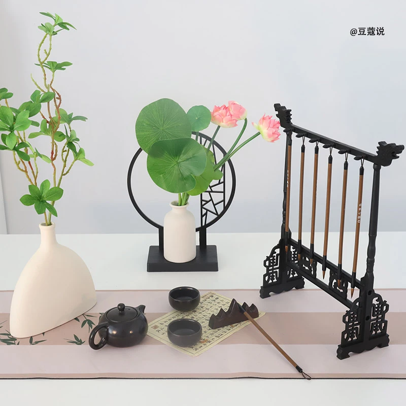 古风书法拍摄道具文玩玉器国风直播间短视频摄影摆件装饰场景布置