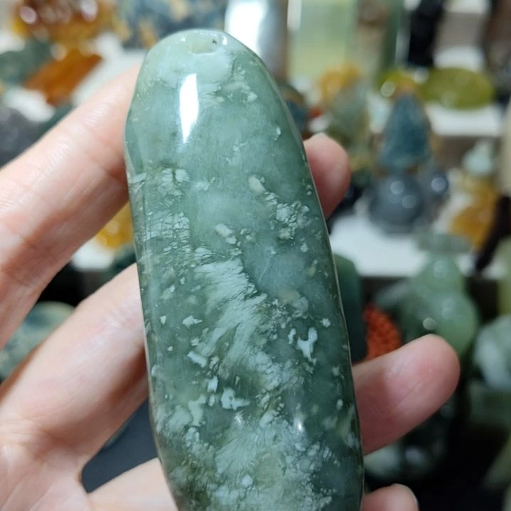 岫玉未镶嵌手把件款式