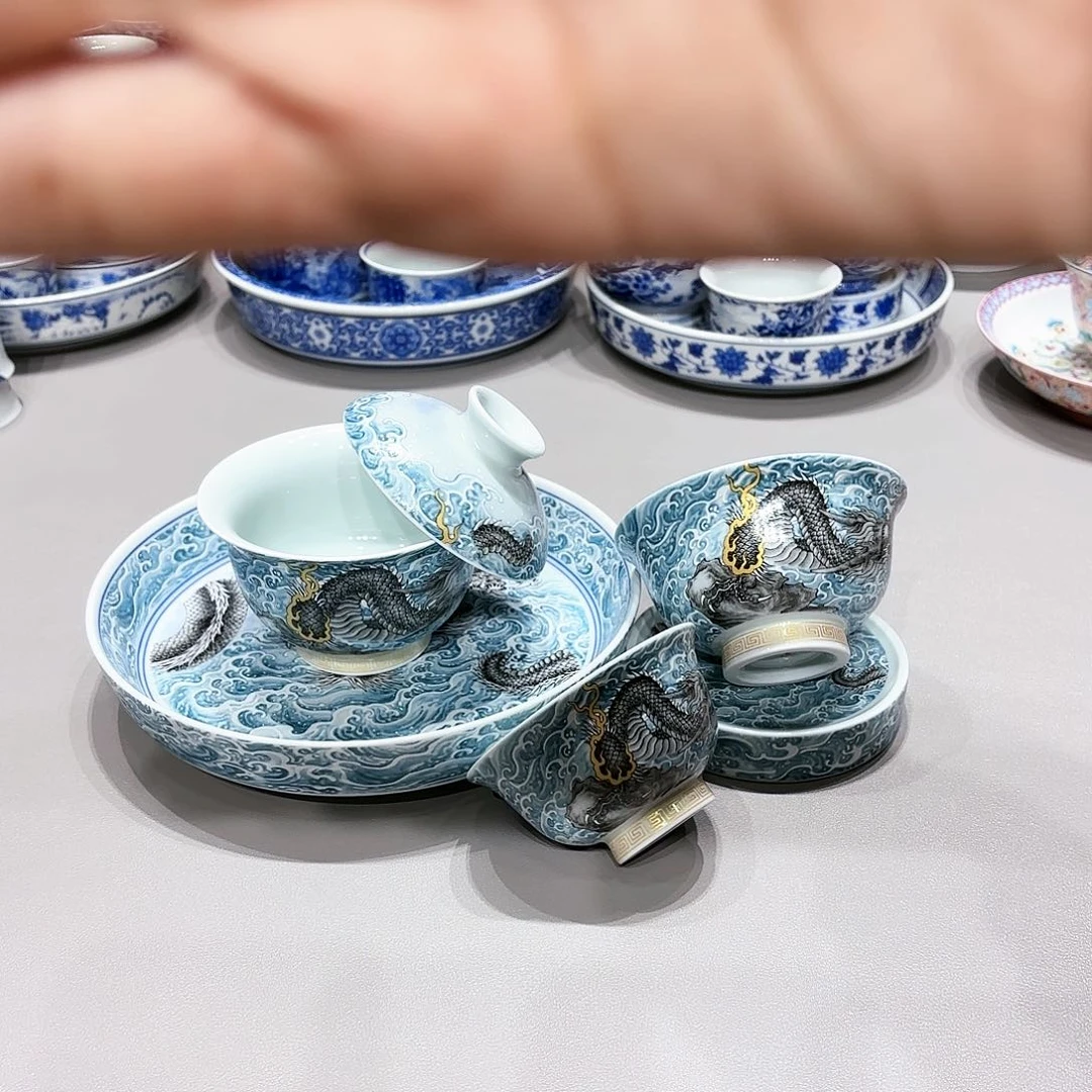 盖碗景德镇高温茶具