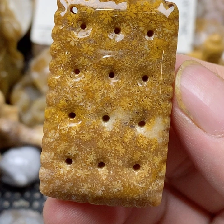 颈饰未镶嵌硅化珊瑚（珊瑚玉）
