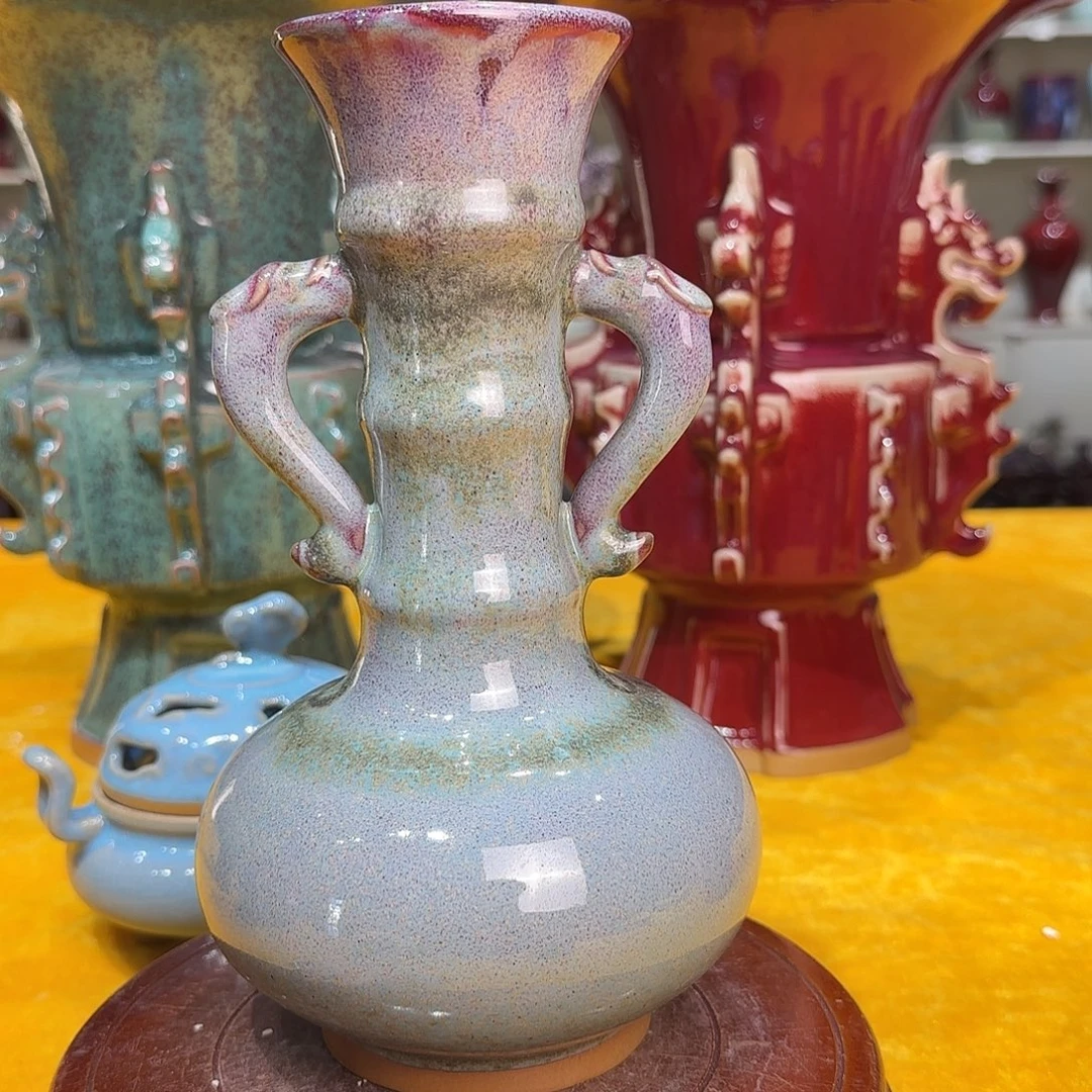 摆件陶郑家钧窑摆件