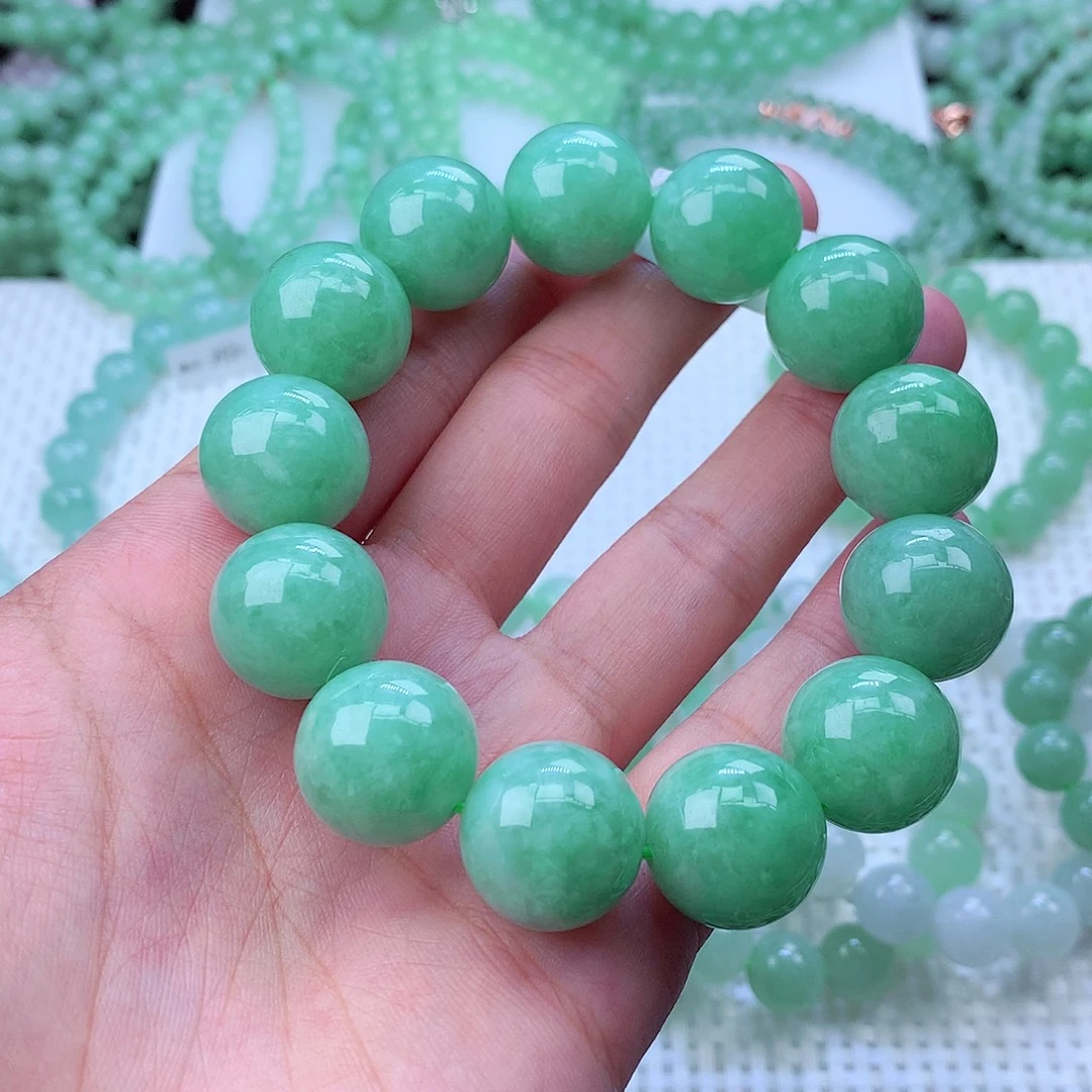 翡翠未镶嵌毛衣链卡17.6