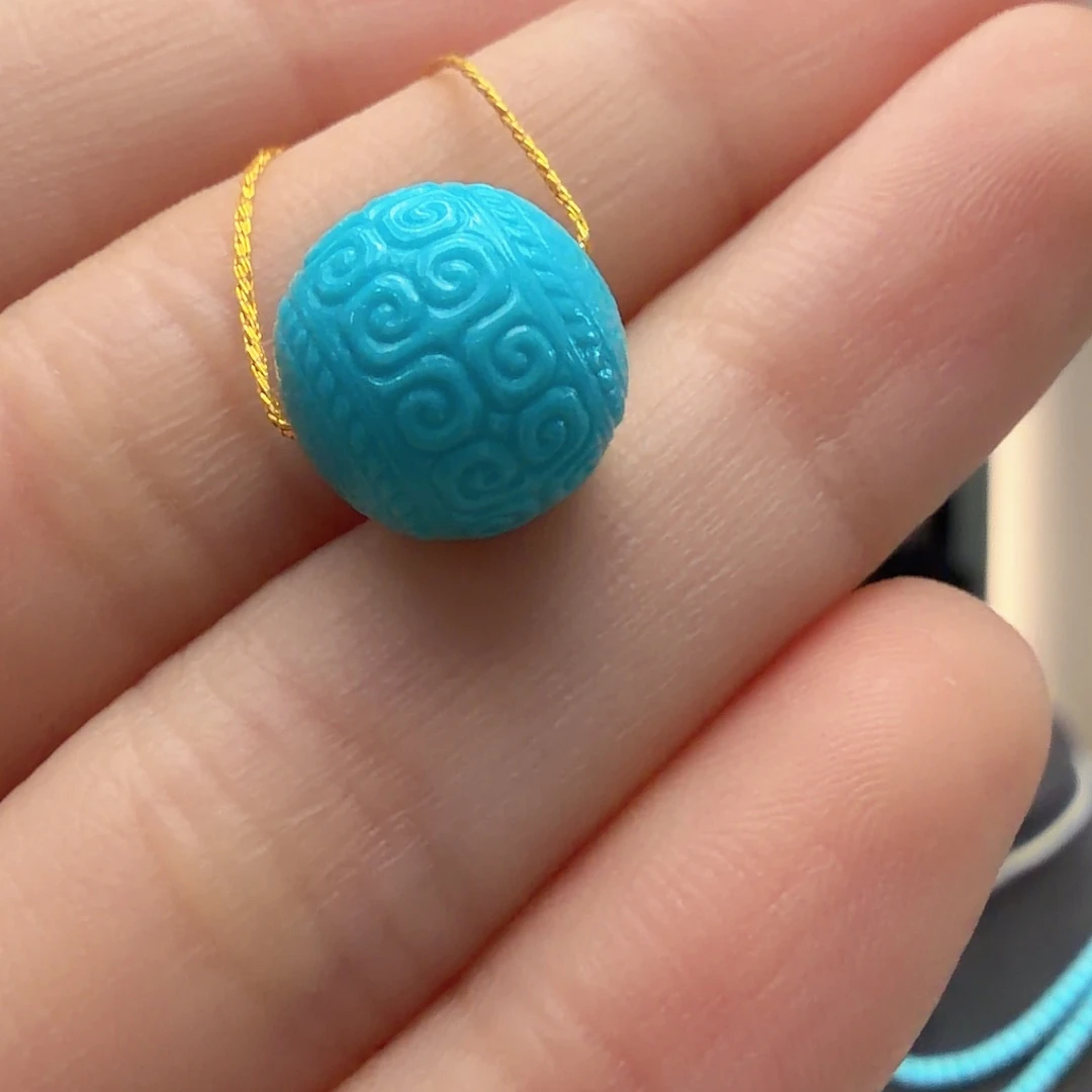 绿松石未镶嵌颈饰