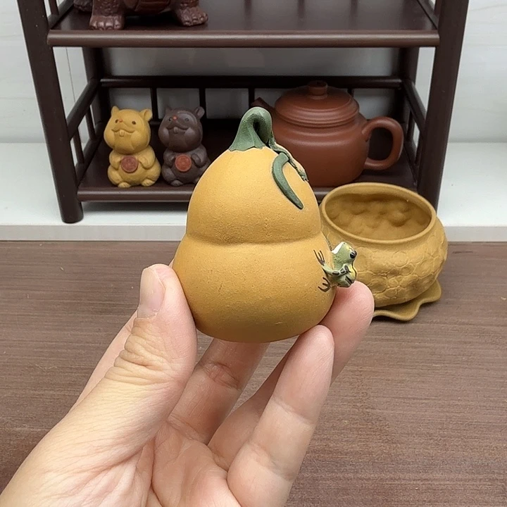 段泥茶案喷水茶宠