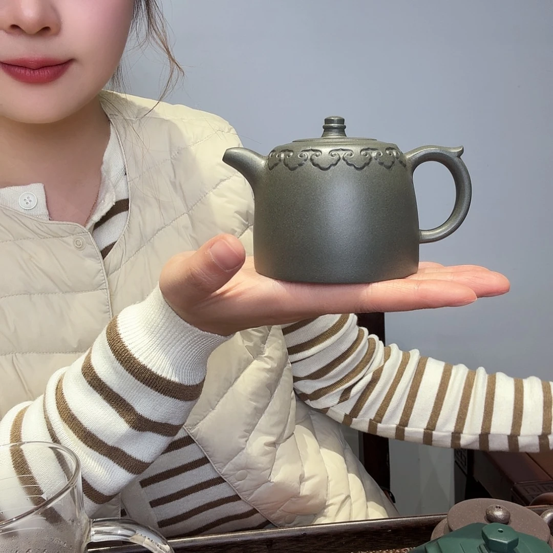 紫砂茶壶汉铎170cc青段