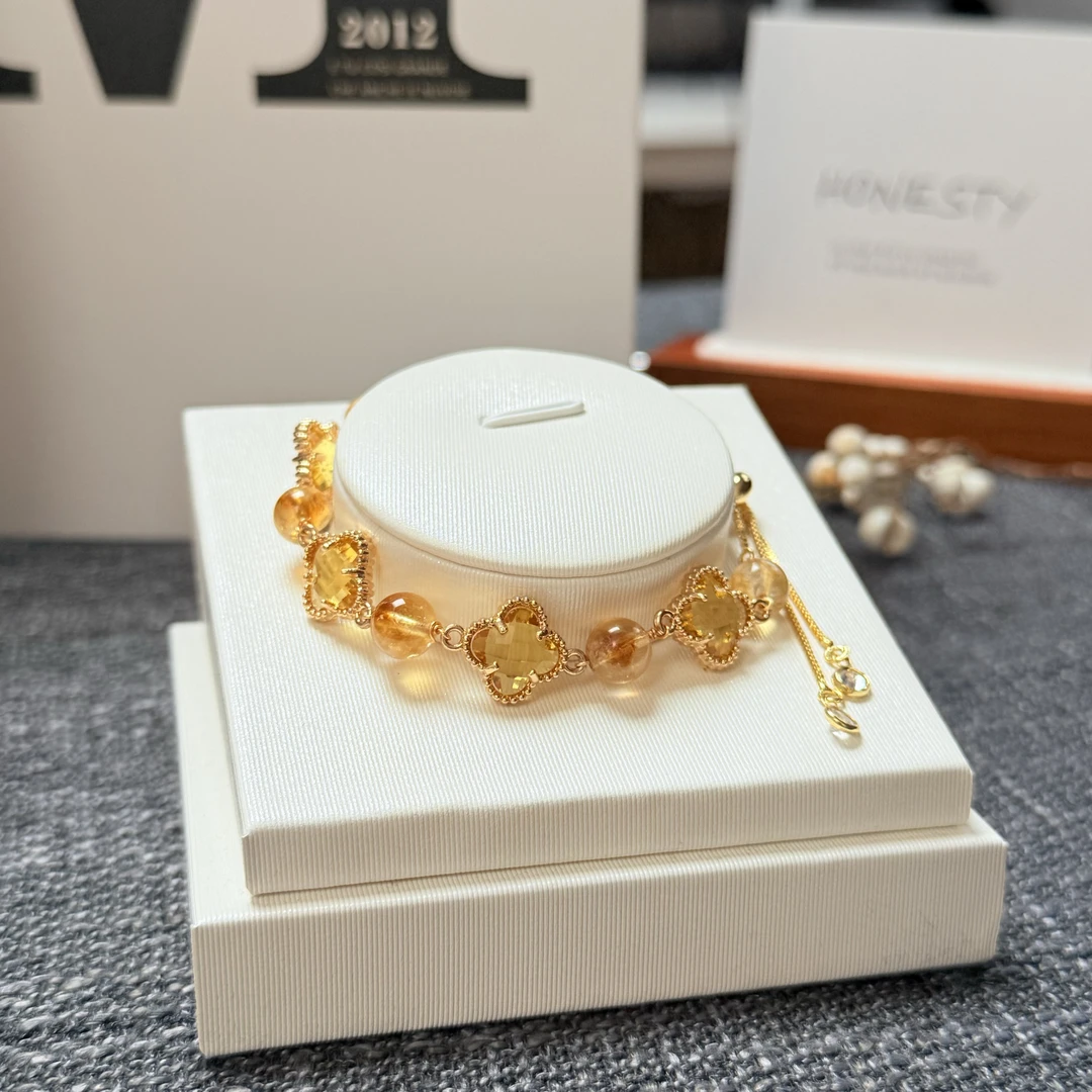 【天然水晶】五花手链单圈水晶手串气质百搭小众轻奢