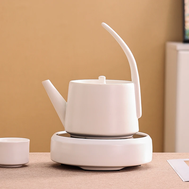 岳恒静思炉电陶炉家用煮茶器烧水壶陶瓷耐高温煮茶壶泡茶壶烧水炉