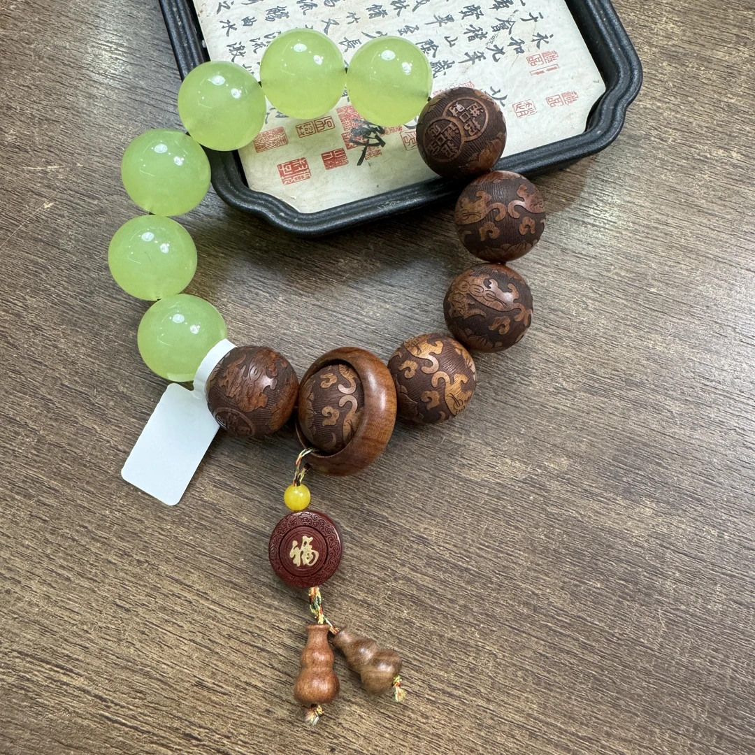 花梨雕手串-无礼盒-@@ys963