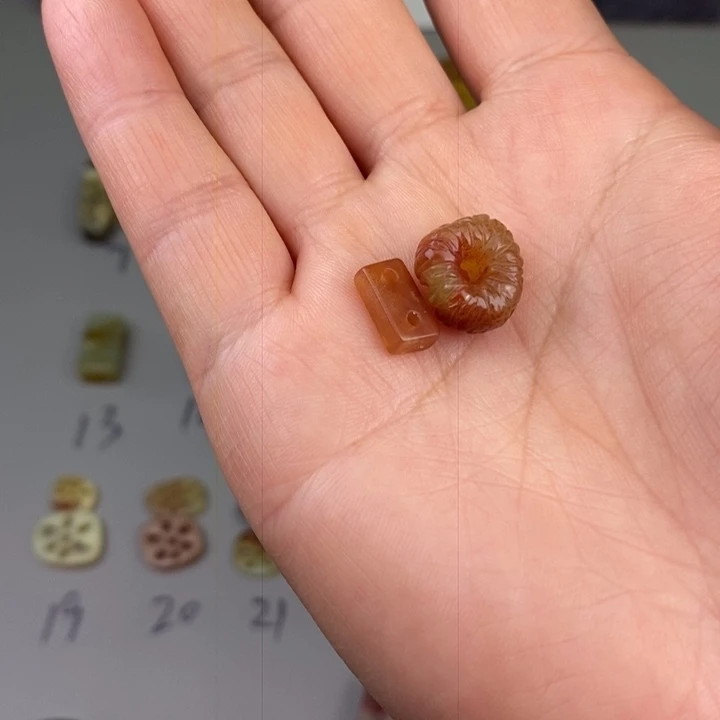 福***家蛇纹石玉未镶嵌百搭款配饰