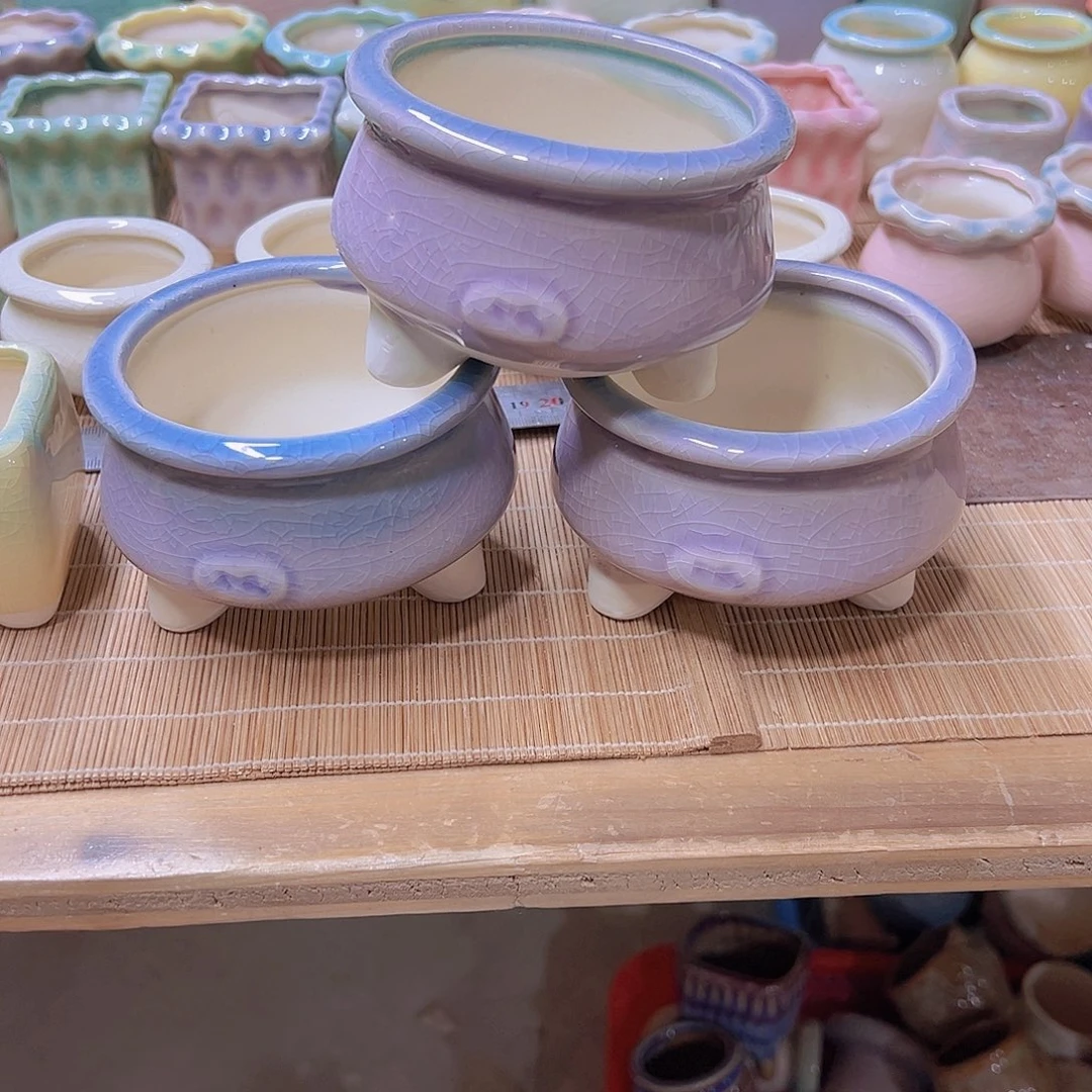 红陶陶瓷花盆当场满12包邮