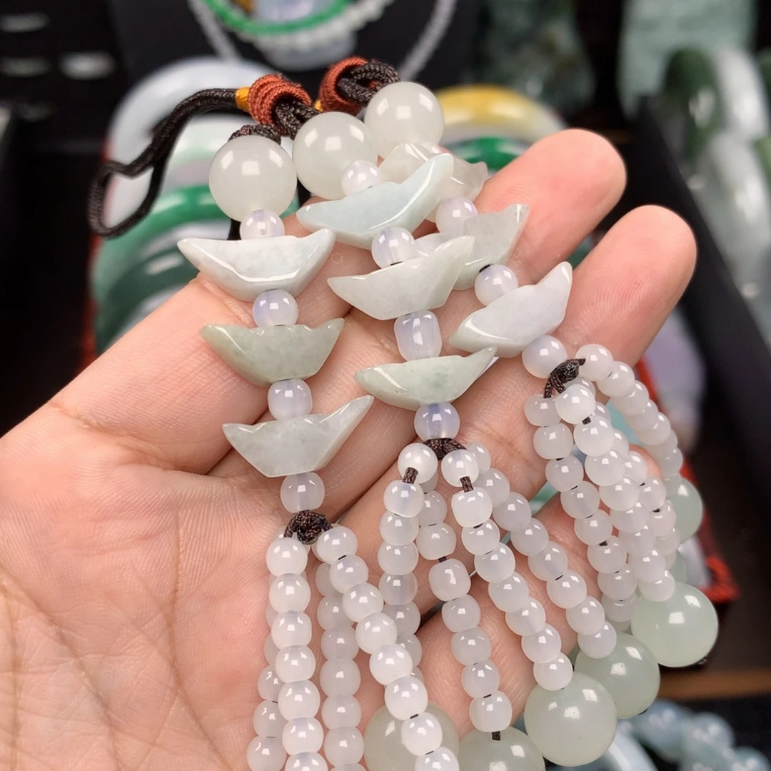 定制翡翠未镶嵌手机链